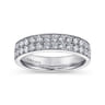 Fancy Wedding Ring in 14k White Gold with Round Natural Diamond at Gabriel & Co.