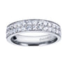 Fancy Wedding Ring in 14k White Gold with Round Natural Diamond at Gabriel & Co.