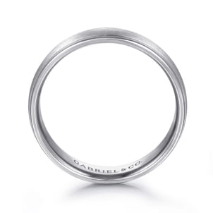 Paul - 14K White Gold 6mm - Men's Wedding Band in Satin Finish