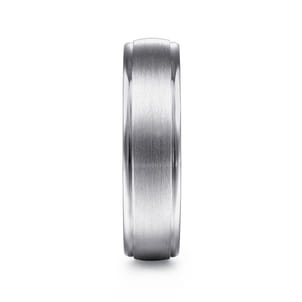 Paul - 14K White Gold 6mm - Men's Wedding Band in Satin Finish