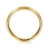 Paul - 14K Yellow Gold 6mm - Men's Wedding Band in Satin Finish