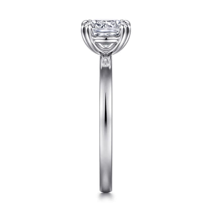 Paula - 14K White Gold Cushion Cut Diamond Engagement Ring