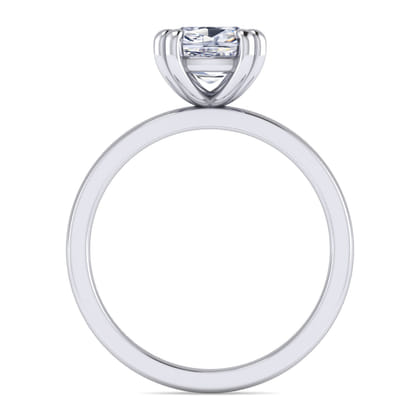 Paula - 14K White Gold Cushion Cut Diamond Engagement Ring