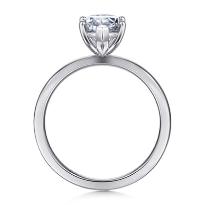 Paula - 14K White Gold Marquise Shape Diamond Engagement Ring