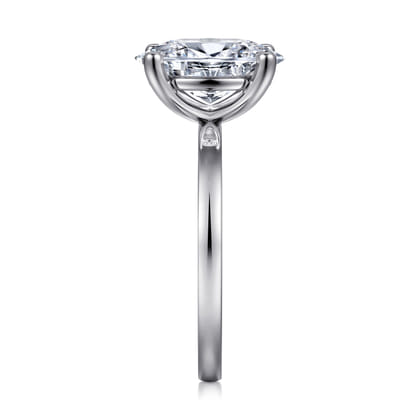 Paula - 14K White Gold Oval Diamond Engagement Ring