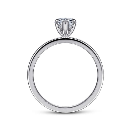 Paula - 14K White Gold Pear Shape Diamond Engagement Ring