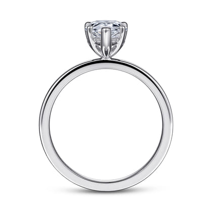 Paula - 14K White Gold Pear Shape Diamond Engagement Ring
