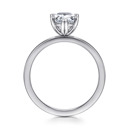 Paula - 14K White Gold Pear Shape Diamond Engagement Ring