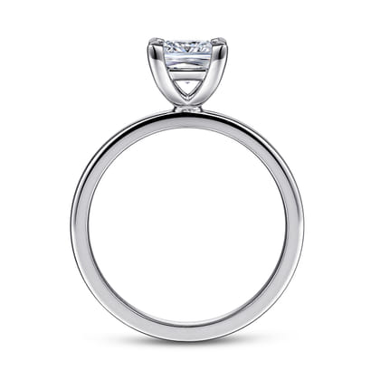 Paula - 14K White Gold Princess Cut Diamond Engagement Ring