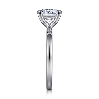 Paula - 14K White Gold Princess Cut Diamond Engagement Ring