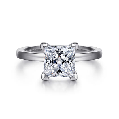 Paula - 14K White Gold Princess Cut Diamond Engagement Ring