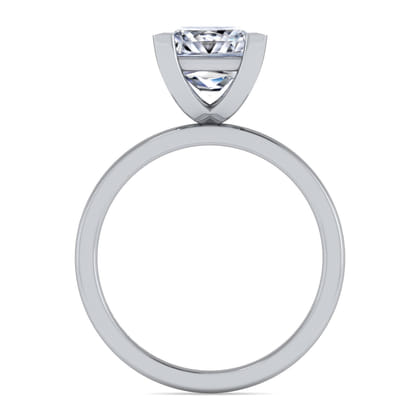 Paula - 14K White Gold Princess Cut Diamond Engagement Ring