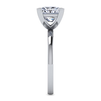 Paula - 14K White Gold Princess Cut Diamond Engagement Ring