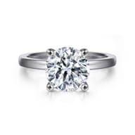 Paula - 14K White Gold Round Diamond Engagement Ring