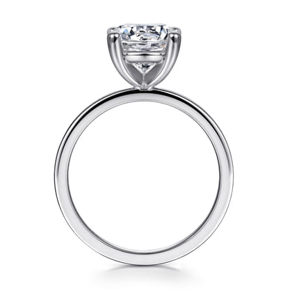 Paula - 14K White Gold Round Diamond Engagement Ring