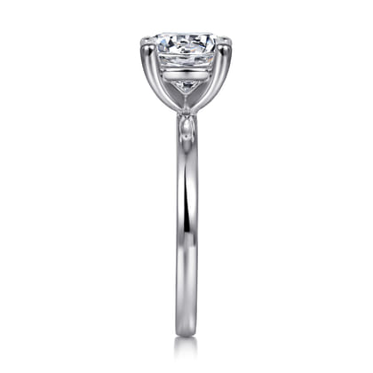 Paula - 14K White Gold Round Diamond Engagement Ring