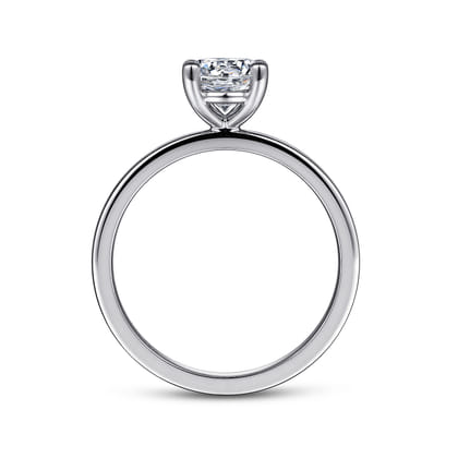 Paula - 14K White Gold Round Diamond Engagement Ring