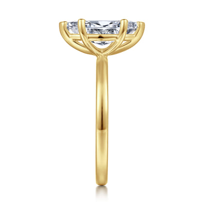 Paula - 14K Yellow Gold Marquise Shape Diamond Engagement Ring