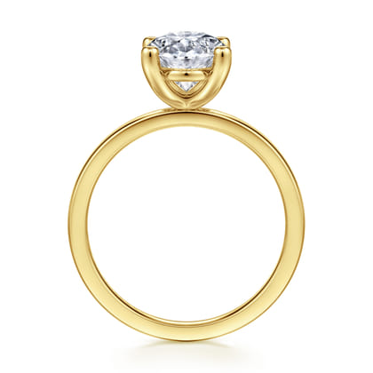 Paula - 14K Yellow Gold Oval Diamond Engagement Ring