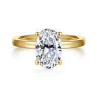 Paula - 14K Yellow Gold Oval Diamond Engagement Ring