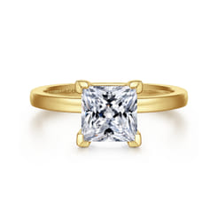 Paula - 14K Yellow Gold Princess Cut Diamond Engagement Ring