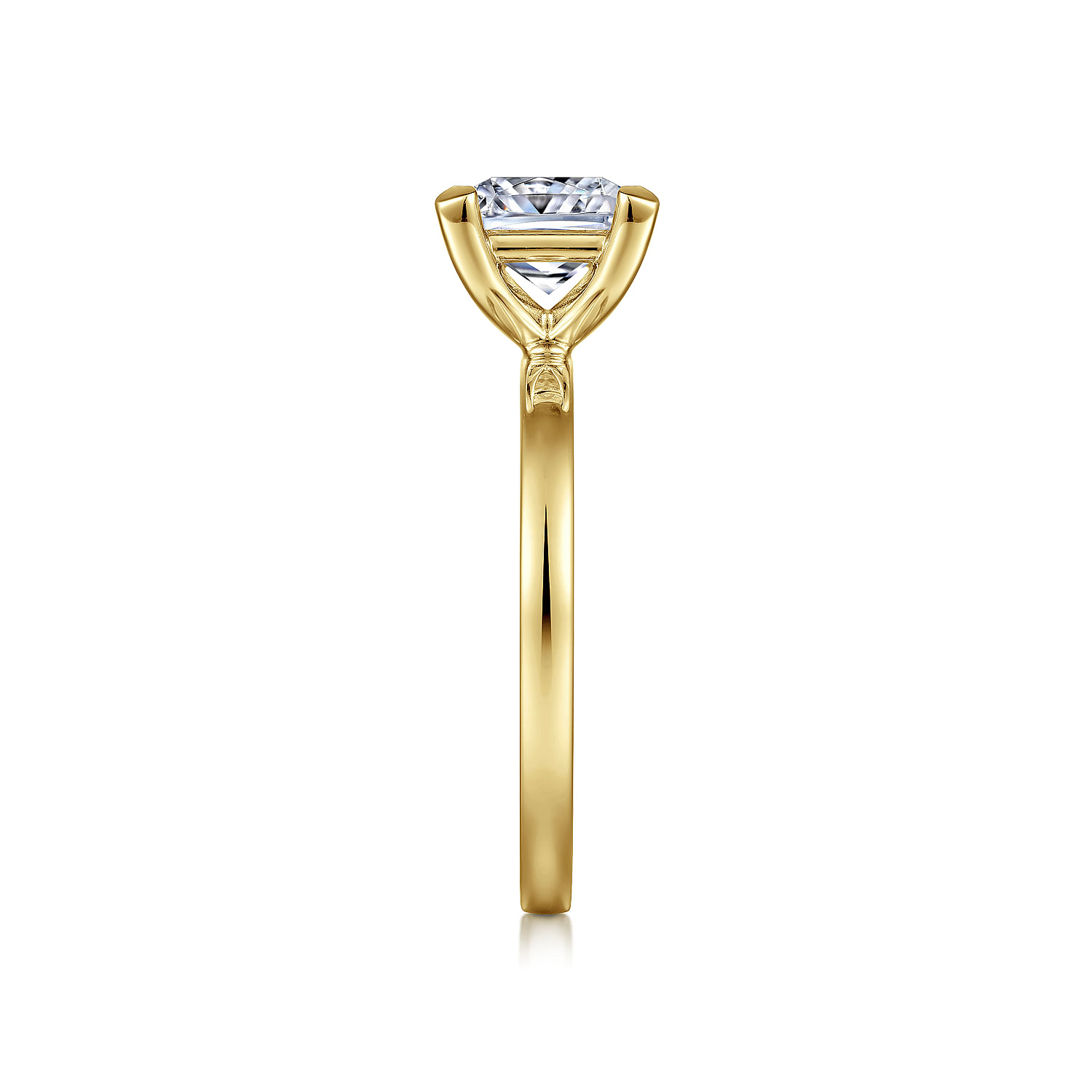 Paula - 14K Yellow Gold Princess Cut Diamond Engagement Ring
