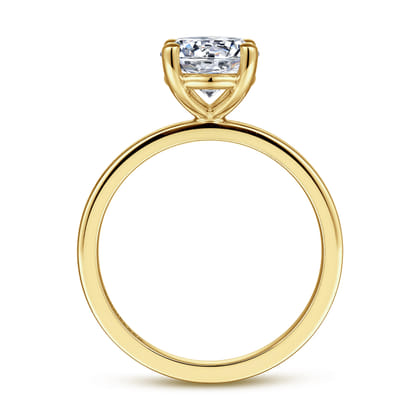 Paula - 14K Yellow Gold Round Diamond Engagement Ring