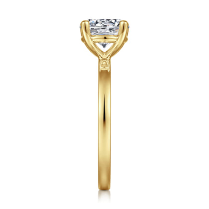 Paula - 14K Yellow Gold Round Diamond Engagement Ring