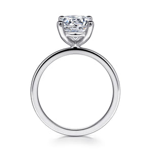 Paula - Platinum Round Diamond Solitaire Engagement Ring