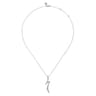 Pendant Necklace 14K White Gold Diamond 0.75ct - 0.75 ct