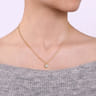 Pendant Necklace 14K Yellow Gold Diamond 0.25ct - 0.25 ct