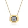 Pendant Necklace 14K Yellow Gold Diamond 0.3ct - 0.3 ct