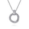 Pendant Necklace 14K Yellow Gold and 925 Sterling Silver Bujukan