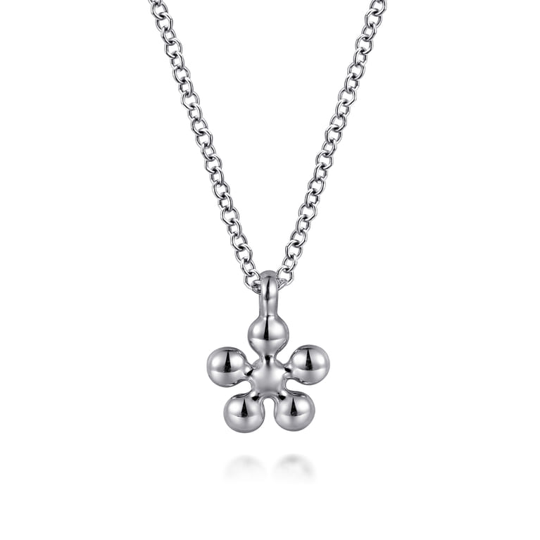 Pendant Necklace 14K Yellow Gold and 925 Sterling Silver Diamond 0.08ct - 0.08 ct - Shot 5