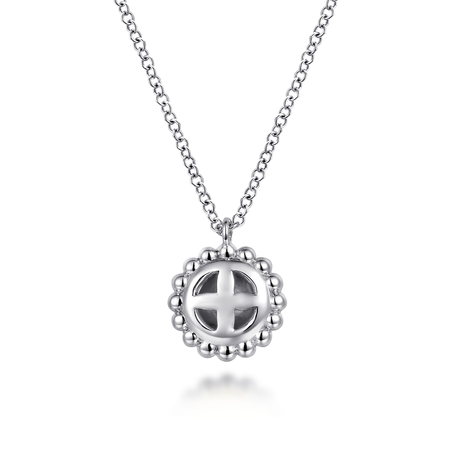 Pendant Necklace 14K Yellow Gold and 925 Sterling Silver - Shot 5