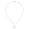 Pendant Necklace 925 Sterling Silver Diamond 0.03ct - 0.03 ct