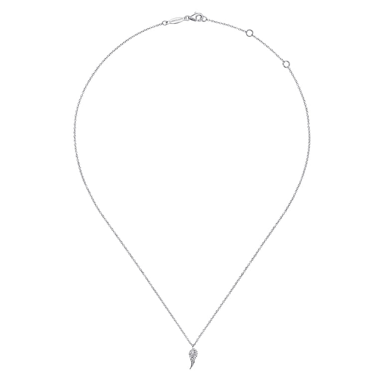Pendant Necklace Angel Wings 925 Sterling Silver - Shot 2