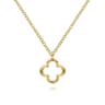Pendant Necklace Clover 14K Yellow Gold