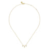 Pendant Necklace Drop 14K Yellow Gold Diamond 0.09ct - 0.09 ct