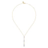 Pendant Necklace Drop 14K Yellow Gold Diamond 0.35ct - 0.35 ct