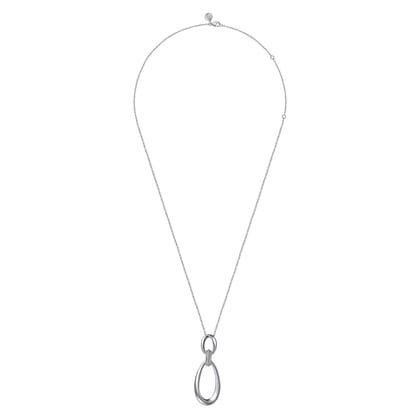 Pendant Necklace Drop 925 Sterling Silver 24inch Bujukan