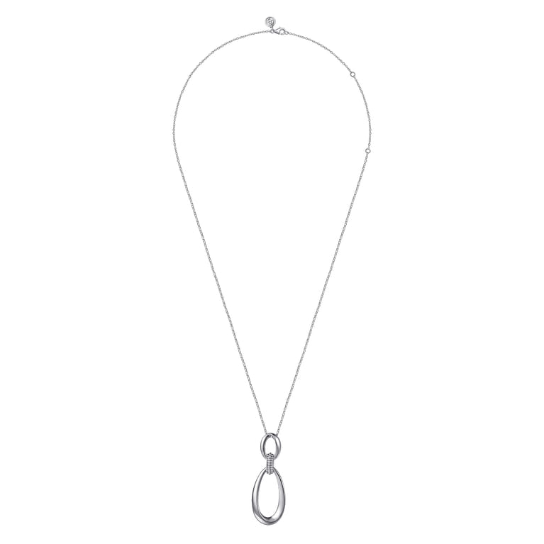 Pendant Necklace Drop 925 Sterling Silver 24inch Bujukan - Shot 2