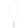 Pendant Necklace Drop 925 Sterling Silver 24inch Bujukan