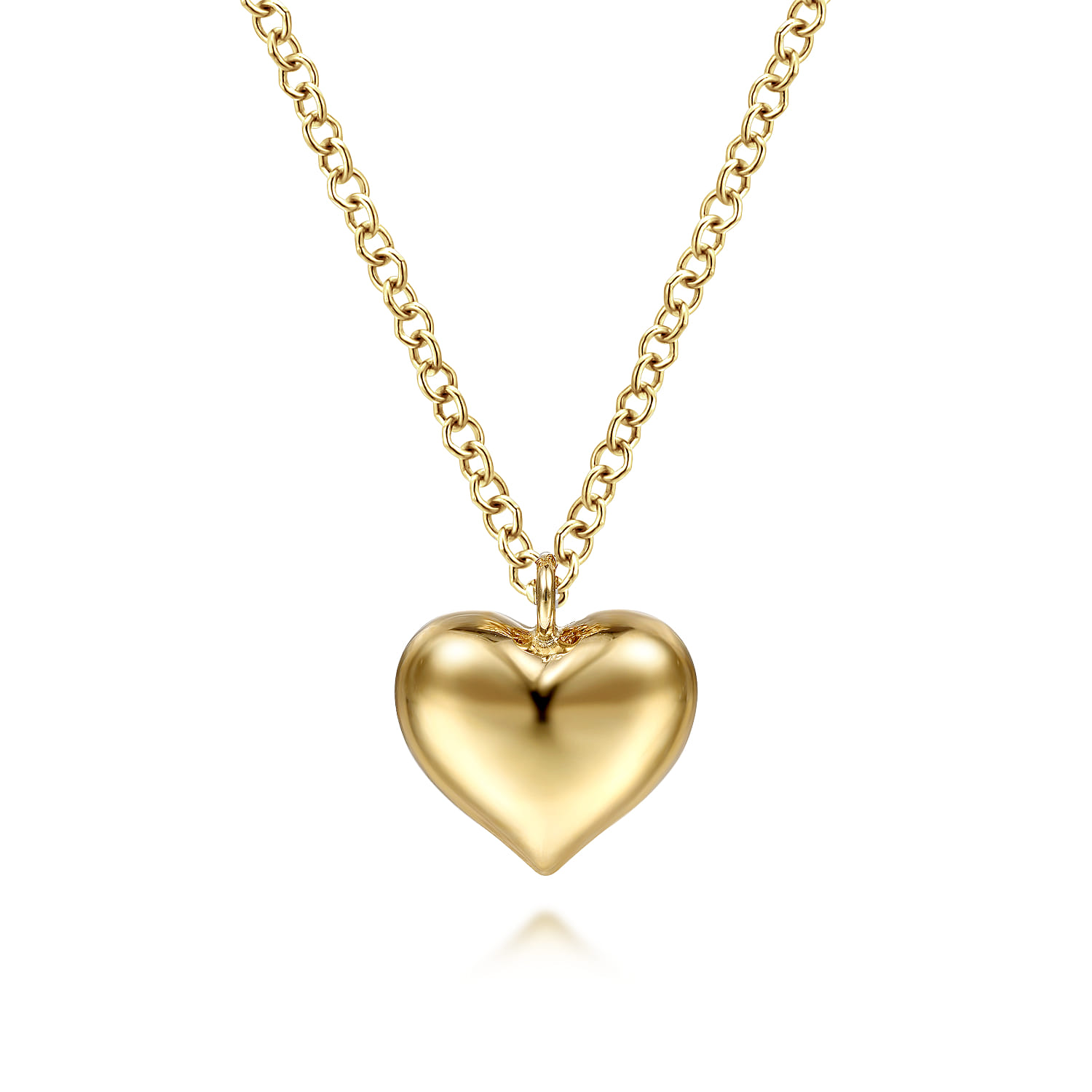 Pendant Necklace Heart 14K Yellow Gold