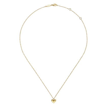 Pendant Necklace Heart 14K Yellow Gold