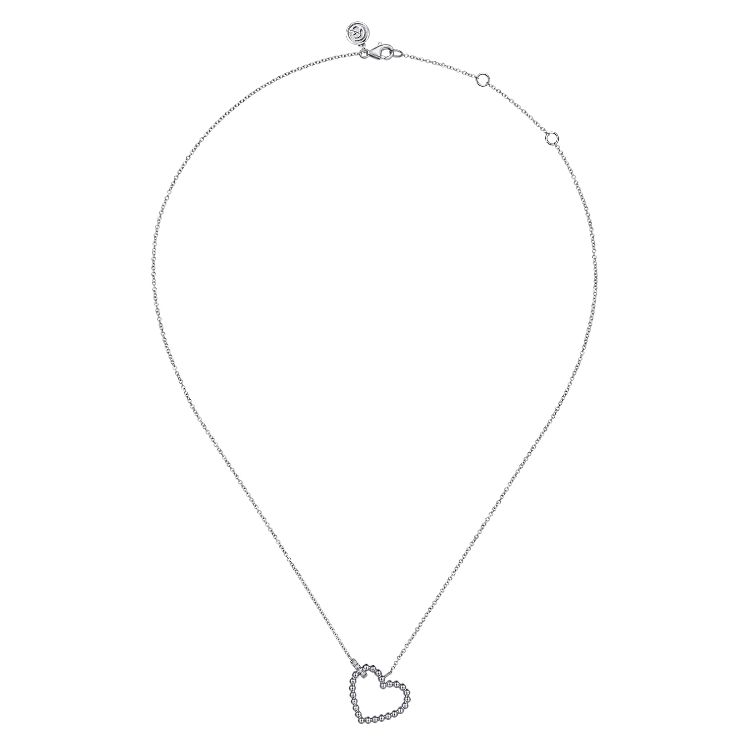 Pendant Necklace Heart 925 Sterling Silver Bujukan