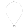 Pendant Necklace Heart 925 Sterling Silver Bujukan - 0.02 ct