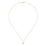 Pendant Necklace Starburst 14K Yellow Gold Diamond 0.04ct - 0.04 ct
