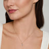 Pendant Necklace Teardrop 14K Yellow Gold Diamond 0.25ct Bujukan - 0.25 ct