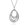 Pendant Necklace Teardrop 925 Sterling Silver